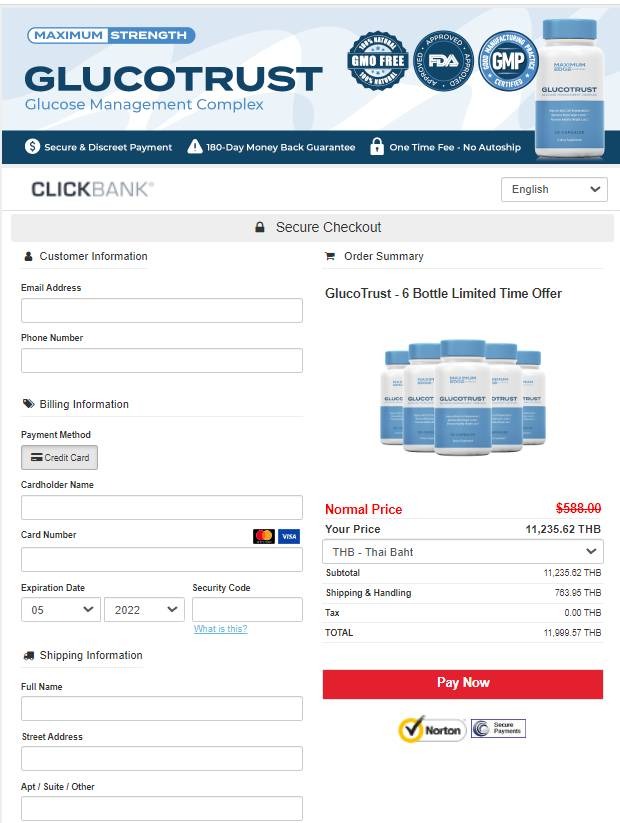 Glucotrust - Secure Order Page